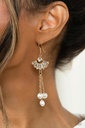 Layered Pearls Jewelry Set Crystals - Gold - Fashion Fix - London Haute