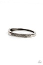 Hematite Hinged Bracelet with Crystals in Silver - Chart-Topping Twinkle