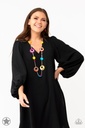 Multi Color Disc Necklace - Kaleidoscopically Captivating