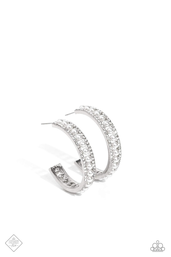 Pearl and Crystal Jewelry Set in Silver - Fashion Fix - American Pearl