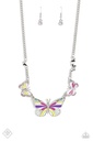 Multi Color Butterfly Stone Jewelry Set in Silver - Fashion Fix - Flight Direction