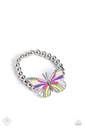 Multi Color Butterfly Stone Jewelry Set in Silver - Fashion Fix - Flight Direction