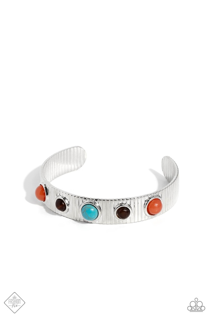 Brown Moonstone with Multi Colored Beads - Dedicated Desertscape