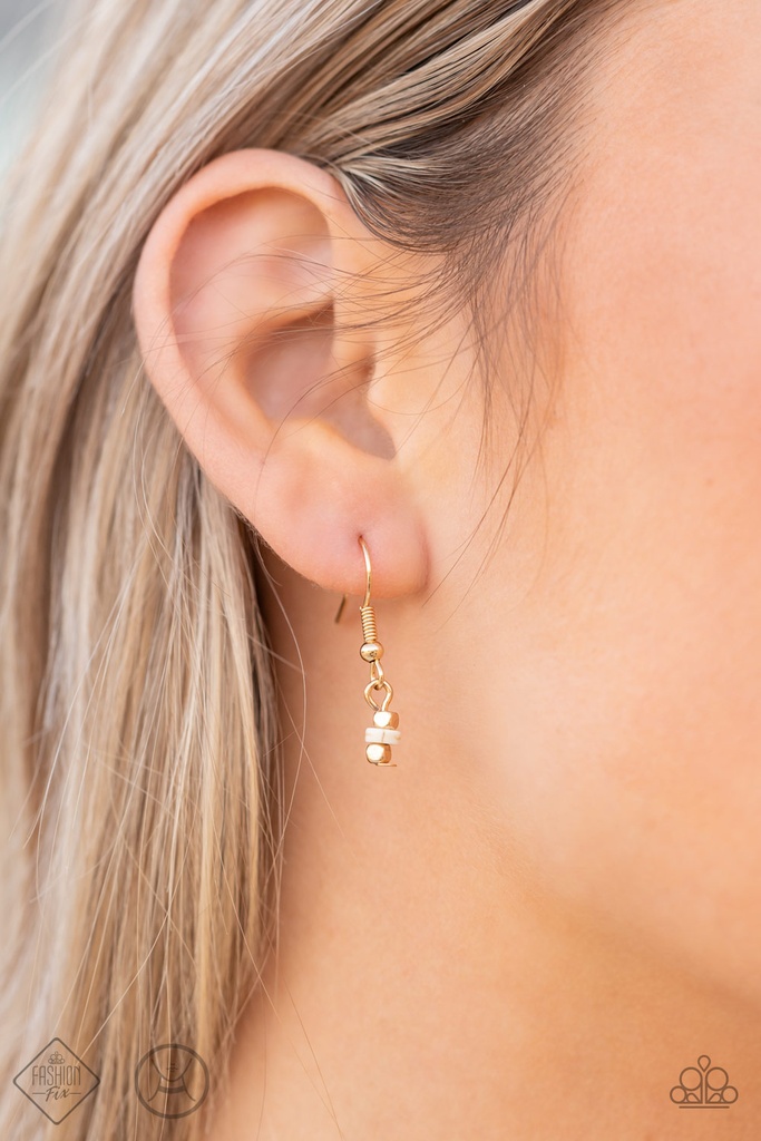 Gold and White Stone Set