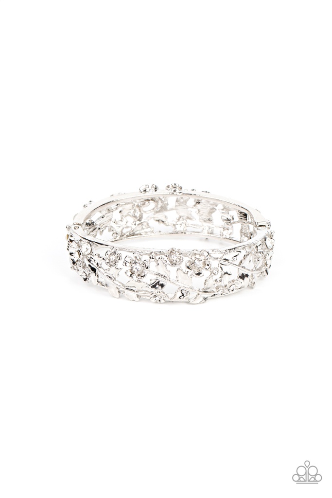 Ripe for the Picking - White and Silver Bracelet