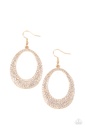 Gold Dangle Earrings with Crystals - Storybook Bride