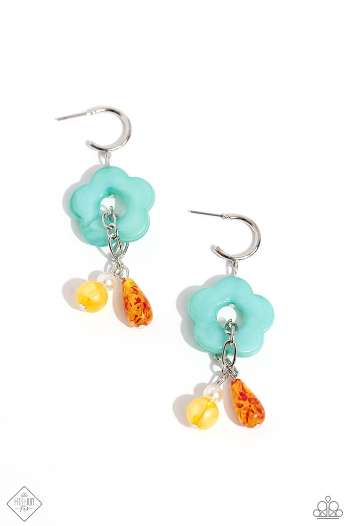 Colorful Beaded Blue Daisy Jewelry Set - Fashion Fix - Daisy Town