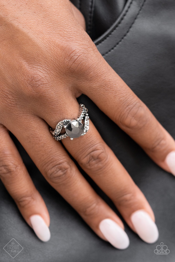 Silver Links and Hematite Jewelry Set - Fashion Fix