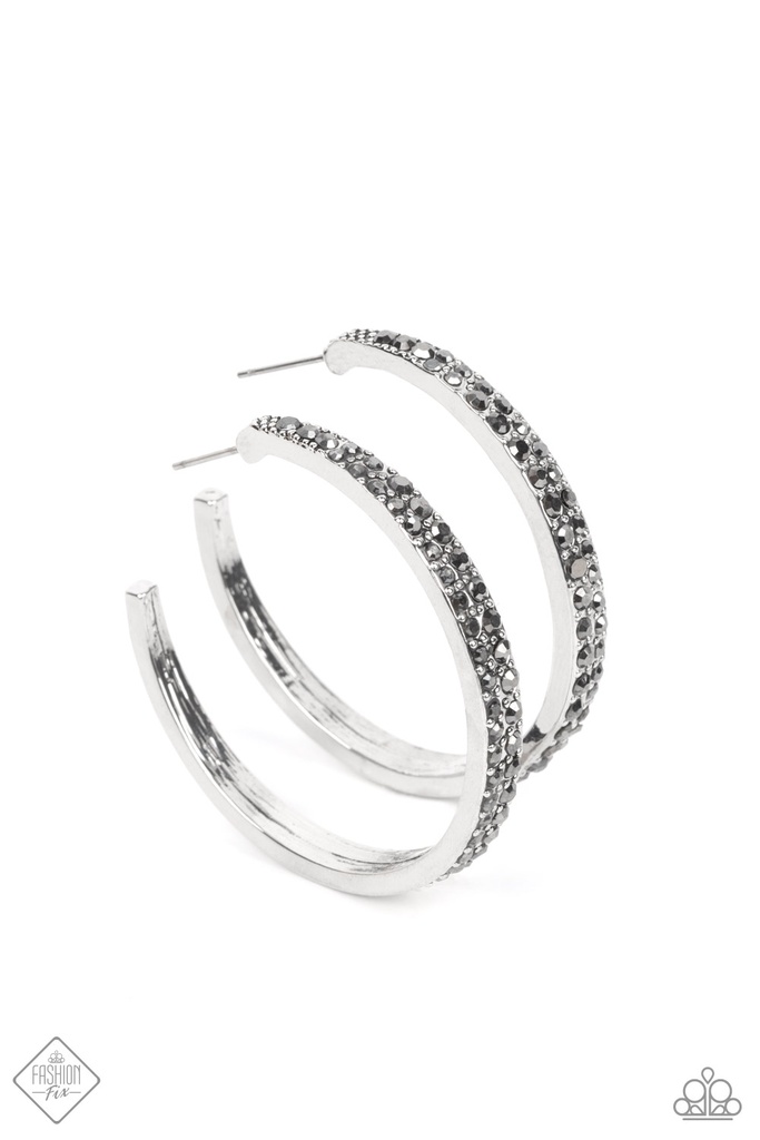 Silver Links and Hematite Jewelry Set - Fashion Fix