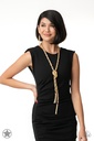 SCARFed for Attention - Gold Metal Scarf Necklace