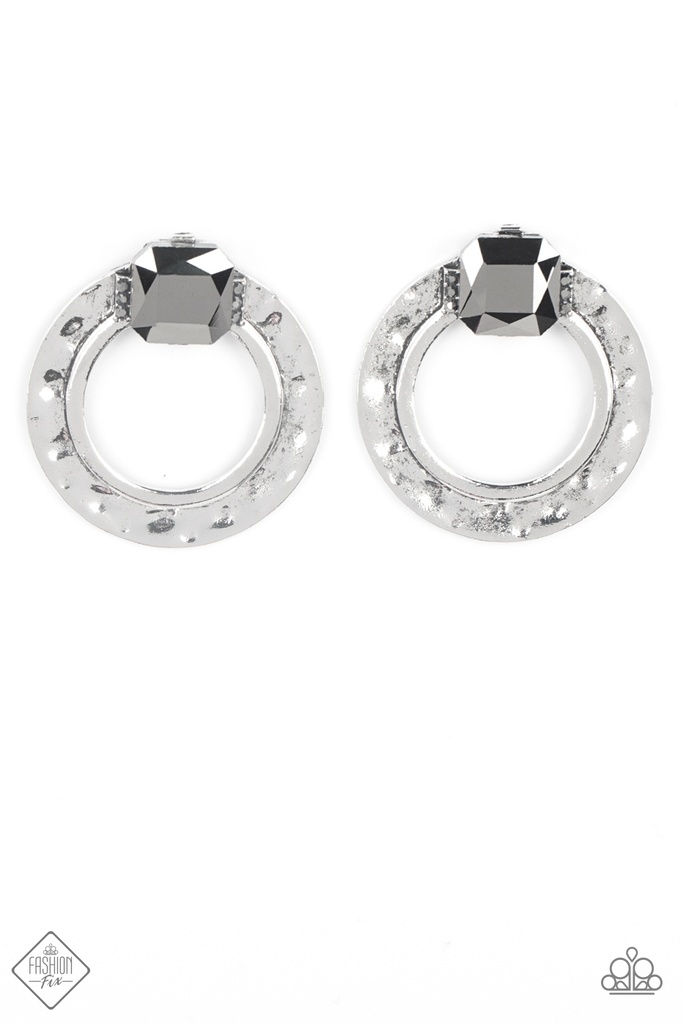 Silver Bar and Hematite Jewelry Set - Fashion Fix - Smoldering Set