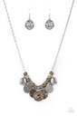 Coin Necklace Mixed Metal Jewelry with Silver and Brass - To Coin A Phrase