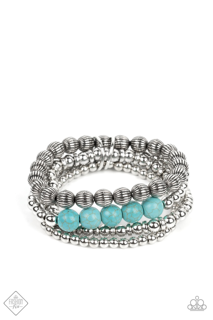 Jewelry Set with Turquoise in Silver - Fashion Fix - Wild