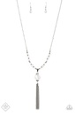 Silver Jewelry Set with Crystals and Clear Beads - Bubble