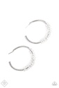 Silver Jewelry Set with Crystals and Clear Beads - Bubble