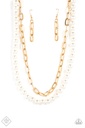 Jewelry Set with Pearls and Thick Gold Chain - Fashion Fix - Nautical Pier