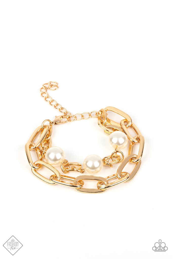 Jewelry Set with Pearls and Thick Gold Chain - Fashion Fix - Nautical Pier
