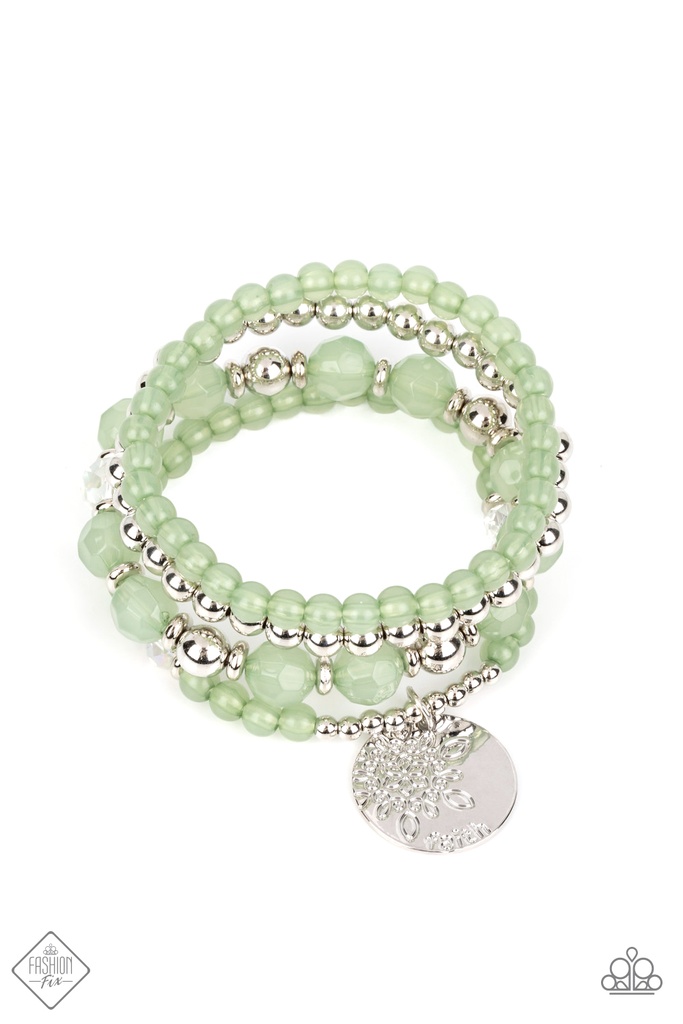 Jewelry Set Green and Silver - Fashion Fix - Boardwalk Style