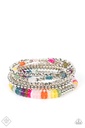 Rainbow Jewelry Set Silver - Fashion Fix - Beaded Layers