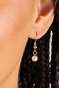 Pearl Necklace - Golden Crystal Beads in Gold Chain - Traditional Transcendence
