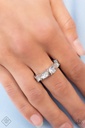 Crystal Ring with Adjustable Stretch Ring Band   - Wedded Bliss