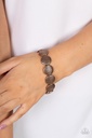 Copper Bracelet Stretch with Hammered Metal Circles - Ancient Animal