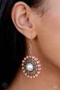 Pearl Earrings with Peach Beads in Silver Dangle - Effortlessly Eden